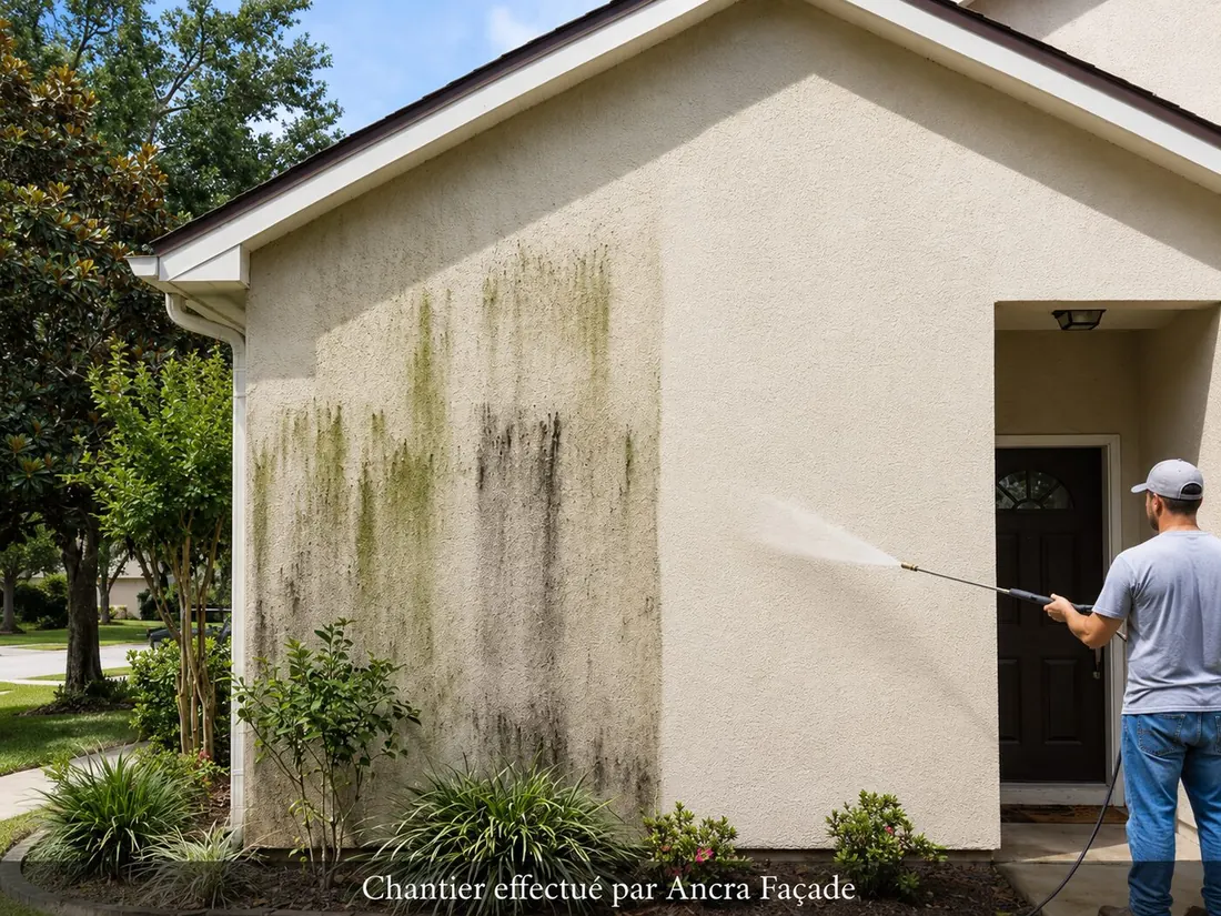 Exemple de traitement de façade réalisé par Ancra Façade
