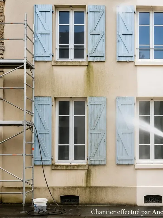 Traitement de façade, nettoyage haute pression - avant